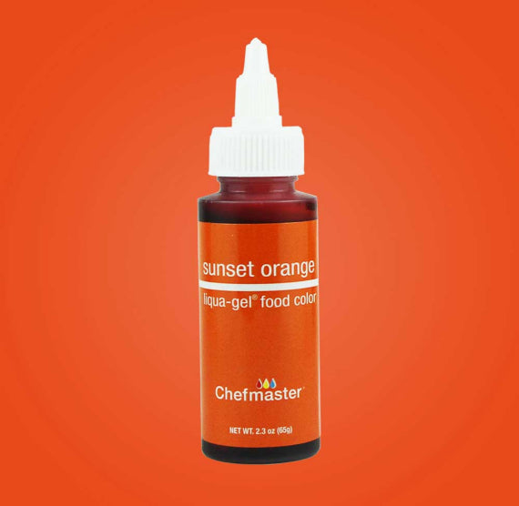 Chefmaster Liqui-Gel: Sunset Orange | www.sprinklebeesweet.com
