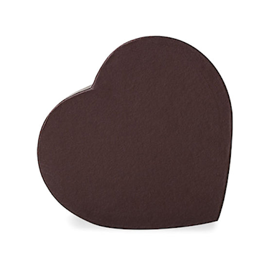 Dark Brown Heart Shaped Candy Box Kit | www.sprinklebeesweet.com