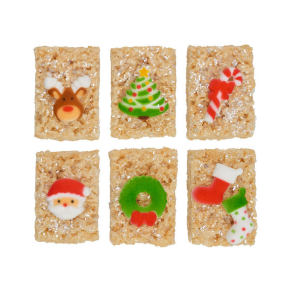 Christmas Sugar Toppers: Holly Jolly | www.sprinklebeesweet.com