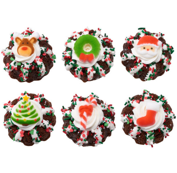 Christmas Sugar Toppers: Holly Jolly | www.sprinklebeesweet.com