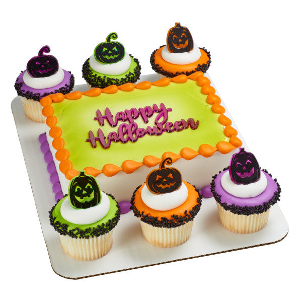 Happy Halloween Cake Toppers | www.sprinklebeesweet.com