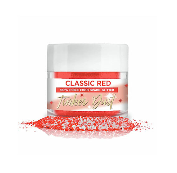 Tinker Dust Classic Red Edible Glitter | www.sprinklebeesweet.com