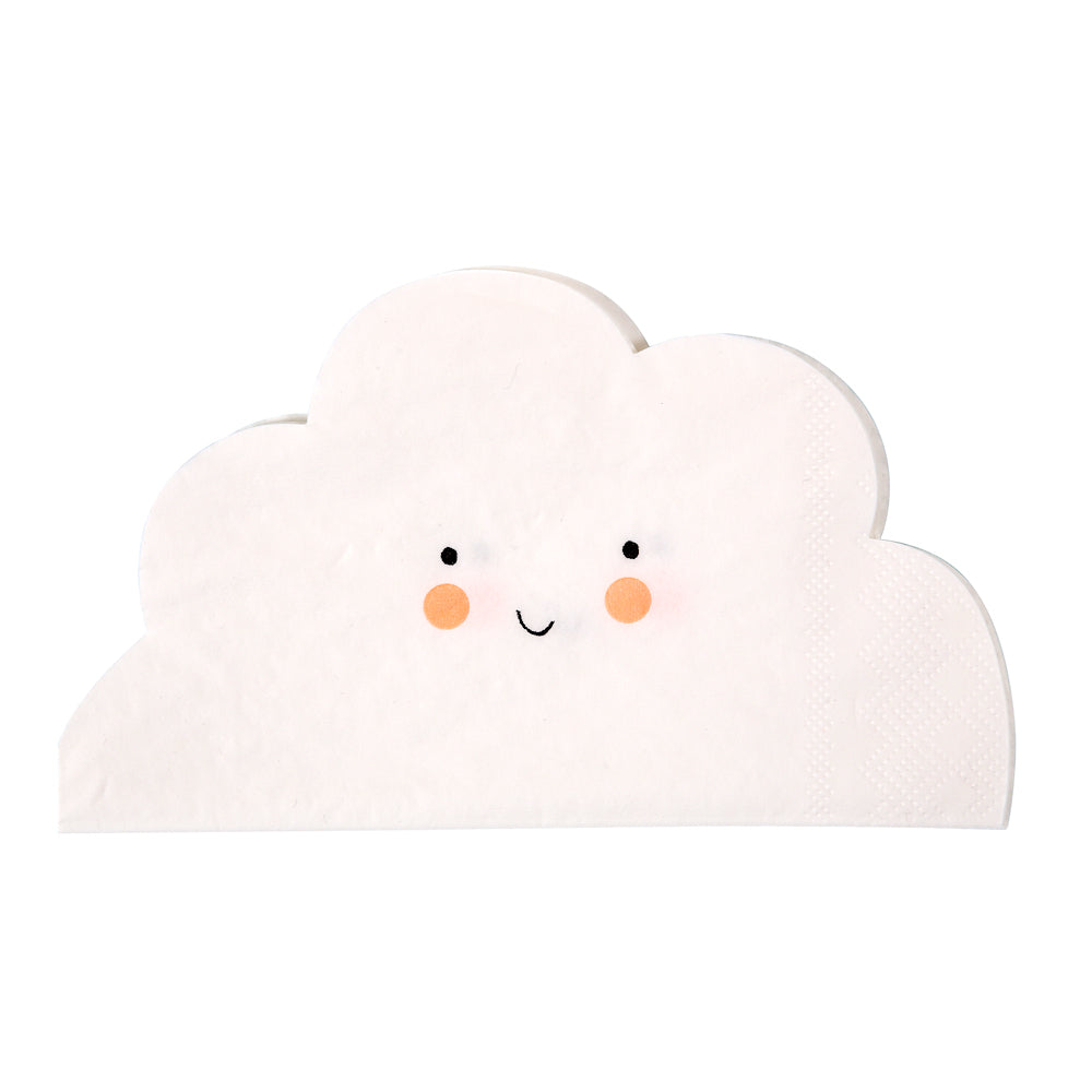 Happy Cloud Napkins | www.sprinklebeesweet.com