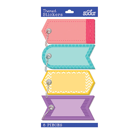 Colorful Gift Tag Stickers | www.sprinklebeesweet.com