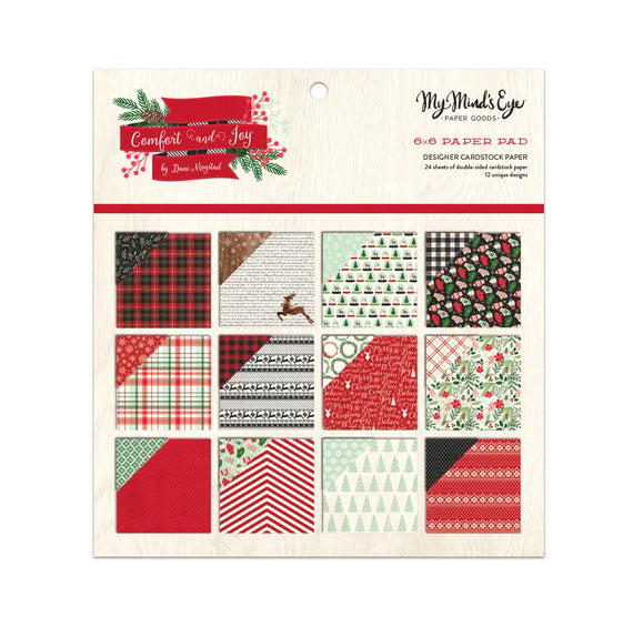 Comfort & Joy Christmas Paper Pad: 6x6 | www.sprinklebeesweet.com
