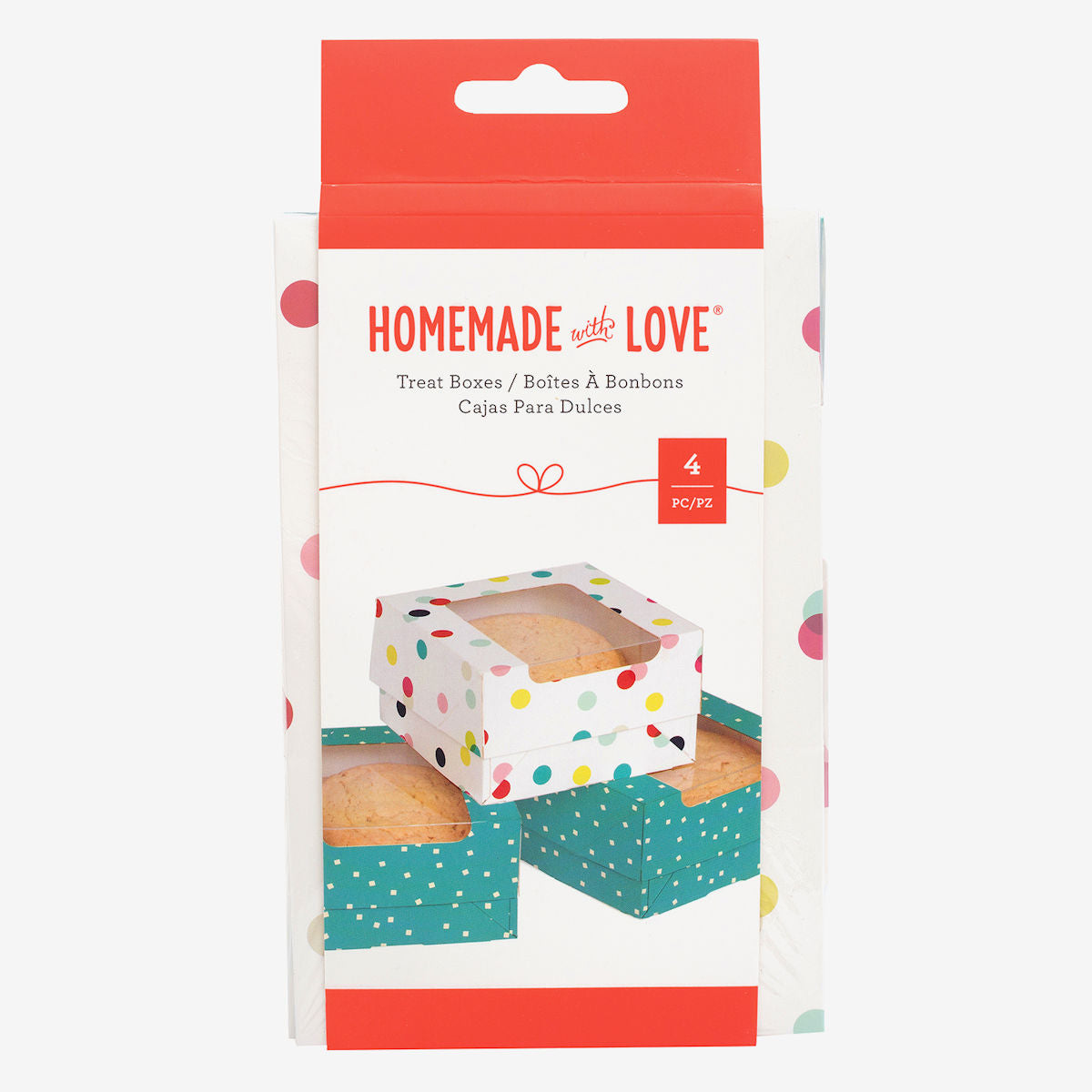 Small Cookie Boxes: Party Dots | www.sprinklebeesweet.com