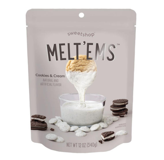 Sweetshop Melt'ems Cookies and Cream Candy Coating | www.sprinklebeesweet.com