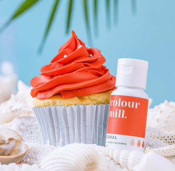Colour Mill Food Coloring: Coral | www.sprinklebeesweet.com