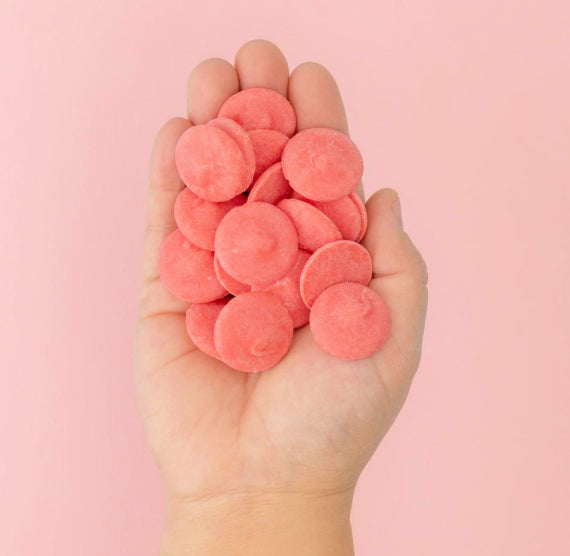 Sweetshop Melt'ems Coral Candy Coating | www.sprinklebeesweet.com