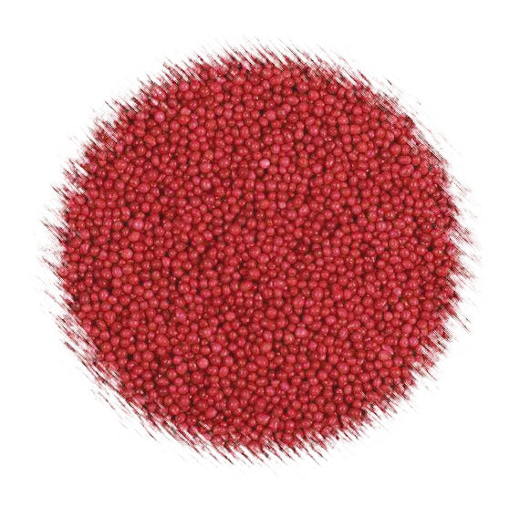 Cranberry Red Nonpareils | www.sprinklebeesweet.com