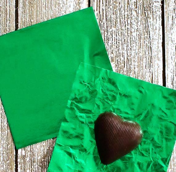 Green Foil Candy Wrappers | www.sprinklebeesweet.com