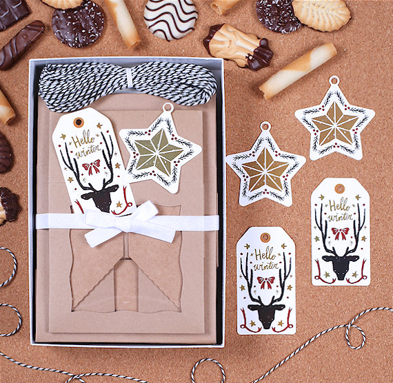 Christmas Cookie Box Kit: Hello Winter | www.sprinklebeesweet.com