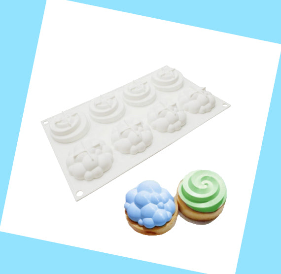 Silicone Dessert Mold: Bubbles + Swirl | www.sprinklebeesweet.com