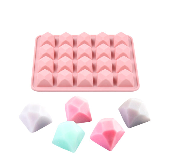 Diamond Gem Square Candy Mold | www.sprinklebeesweet.com