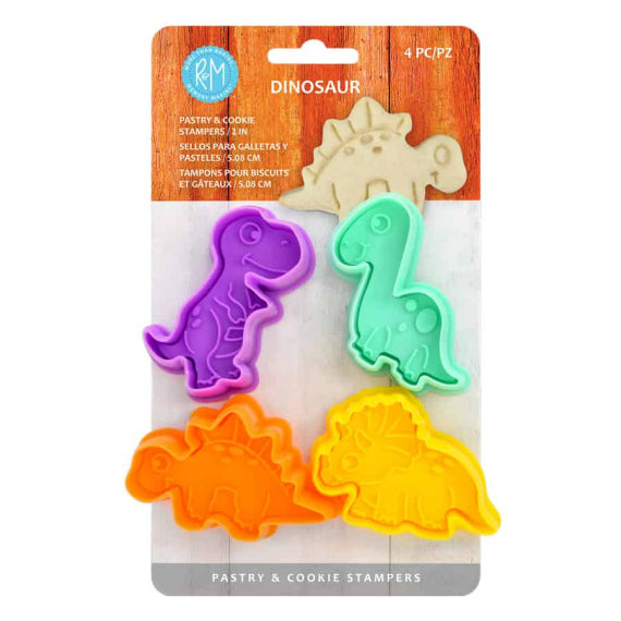 Dinosaur Cookie Cutter Stampers | www.sprinklebeesweet.com