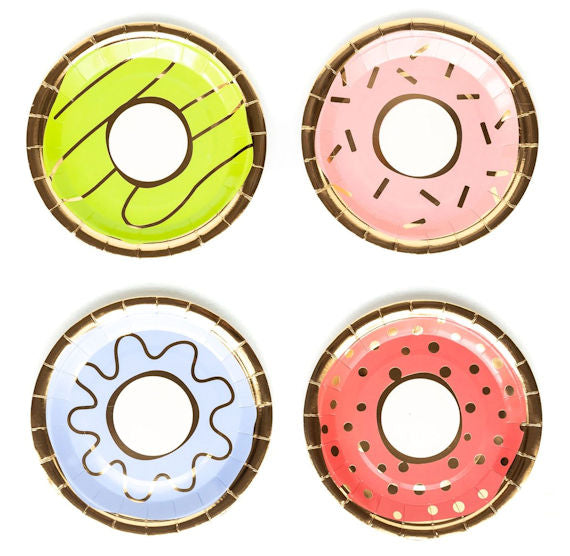 Frosted Donut Plates | www.sprinklebeesweet.com