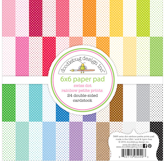 Swiss Dot Rainbow Paper Pad | www.sprinklebeesweet.com