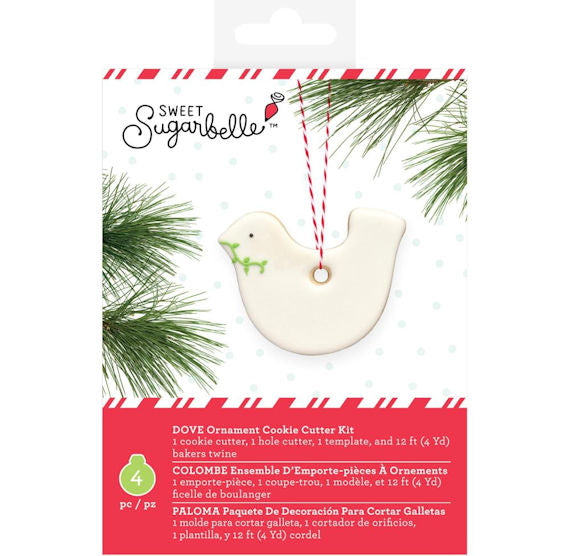 Sweet Sugarbelle Ornament Cookie Cutter Kit: Dove | www.sprinklebeesweet.com
