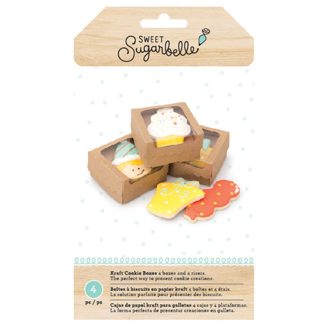 Sweet Sugarbelle Cookie Boxes: Kraft | www.sprinklebeesweet.com