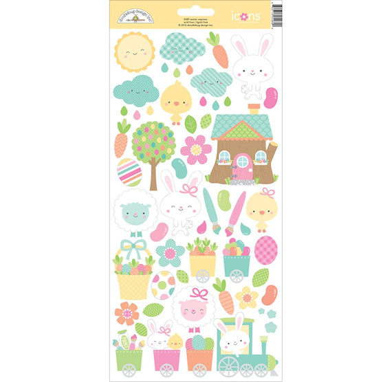 Hoppy Easter Stickers: 6x13" | www.sprinklebeesweet.com