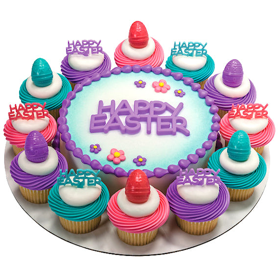 Happy Easter Cupcake Picks | www.sprinklebeesweet.com