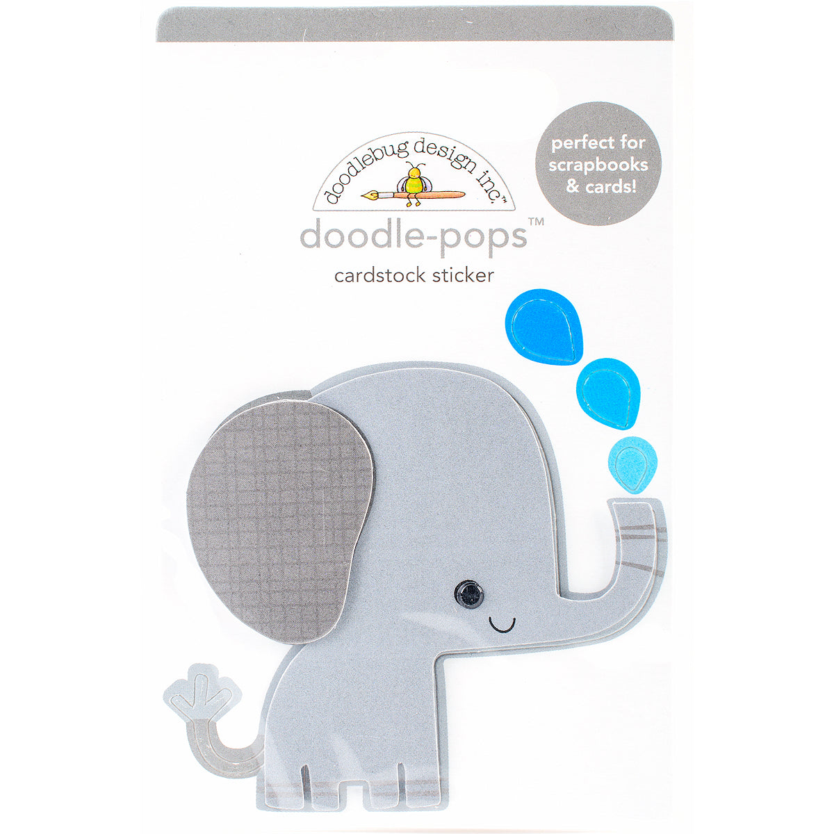 Doodle-Pops Elephant Sticker | www.sprinklebeesweet.com