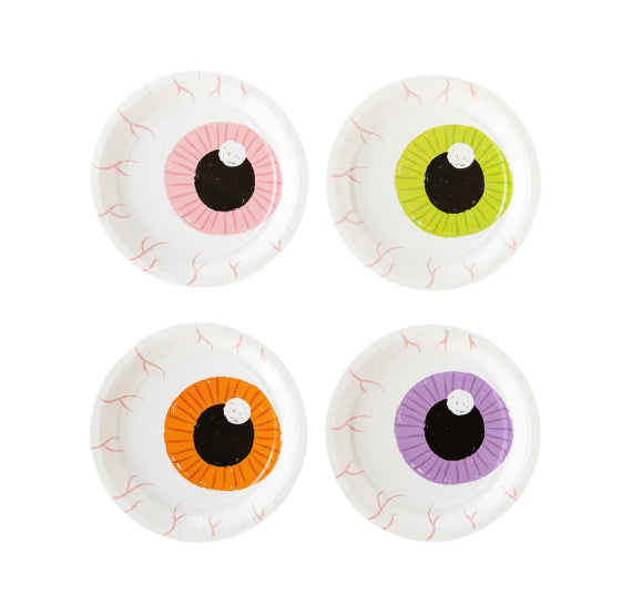 Halloween Eyeball Plates | www.sprinklebeesweet.com