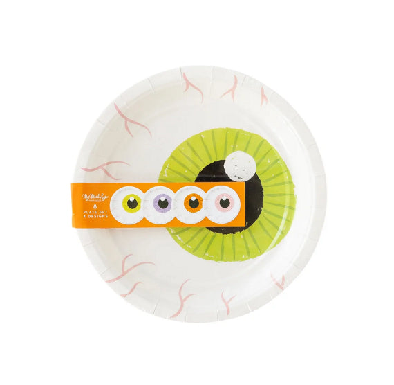 Halloween Eyeball Plates | www.sprinklebeesweet.com