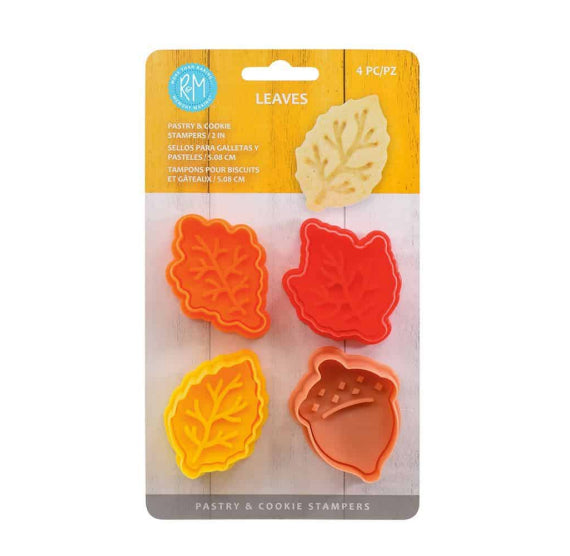 Fall Cookie Cutter Stampers: Fall Leaves | www.sprinklebeesweet.com