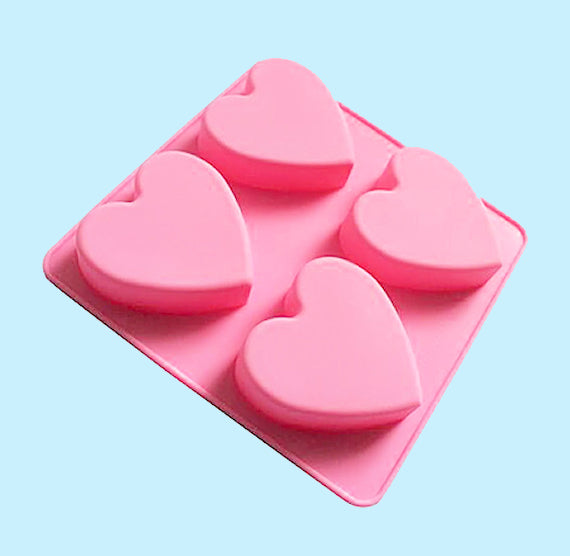 Silicone Heart Mold: 2.5" Cake Bar Mold | www.sprinklebeesweet.com