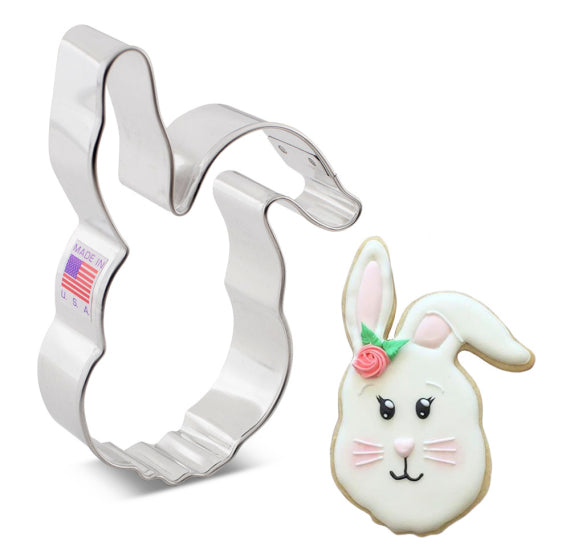 Floppy Eared Rabbit Head Cookie Cutter | www.sprinklebeesweet.com