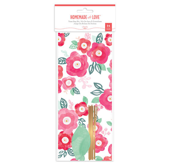 Floral Treat Bags Kit: Pink | www.sprinklebeesweet.com