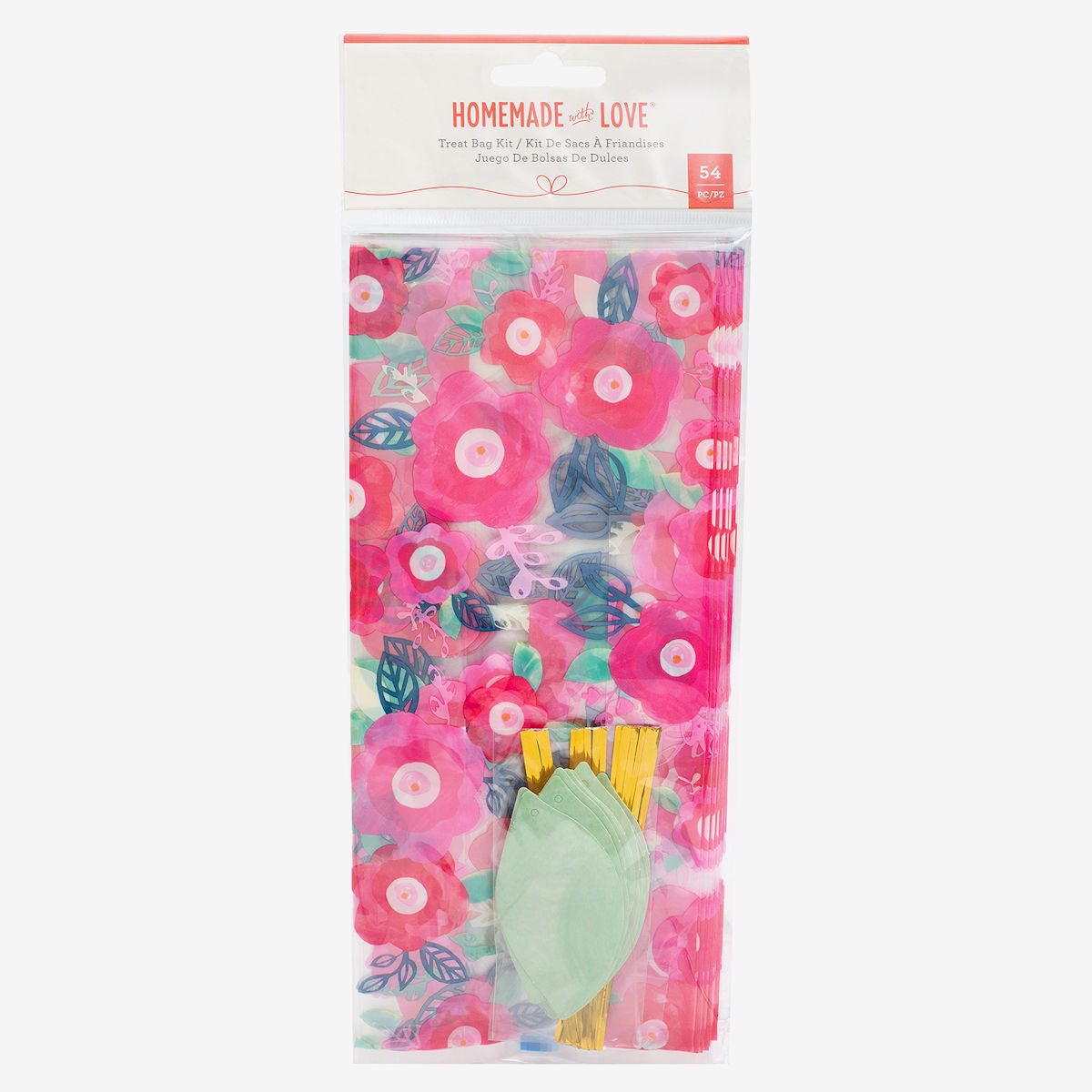 Floral Treat Bags Kit: Pink | www.sprinklebeesweet.com
