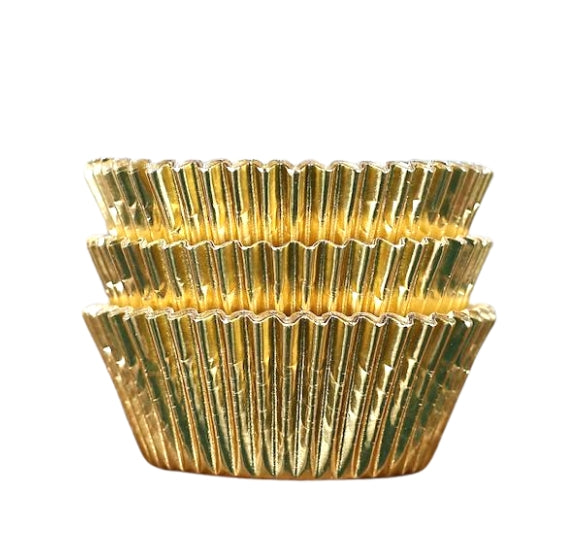 Bulk Cupcake Liners: Gold Foil | www.sprinklebeesweet.com