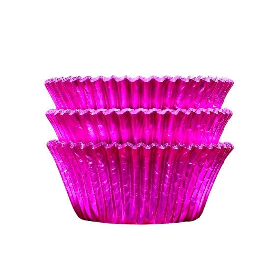 Bulk Cupcake Liners: Hot Pink Foil | www.sprinklebeesweet.com
