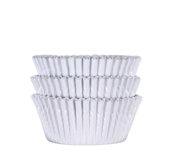 Bulk Cupcake Liners: White Foil | www.sprinklebeesweet.com