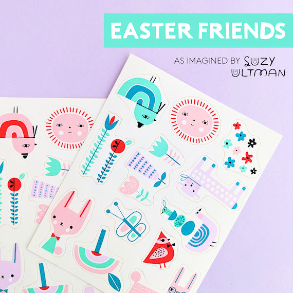 Stickies™ Spring Edible Stickers: Easter Friends | www.sprinklebeesweet.com