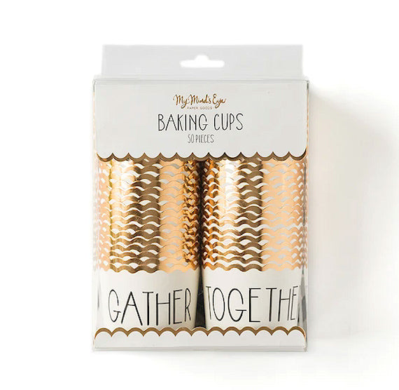 Thanksgiving Baking Cups: Gather Together | www.sprinklebeesweet.com