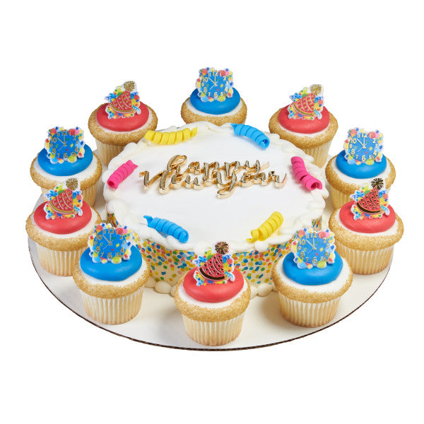 Happy New Year Cake Toppers | www.sprinklebeesweet.com