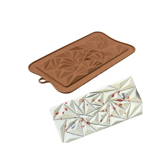 Chocolate Bar Mold: Geometric Diamond | www.sprinklebeesweet.com