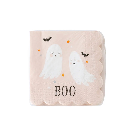 Halloween Napkins: Boo Ghosts | www.sprinklebeesweet.com
