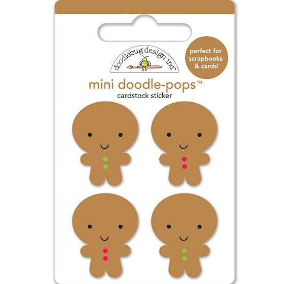 Doodle-Pops Gingerbread Man Stickers | www.sprinklebeesweet.com