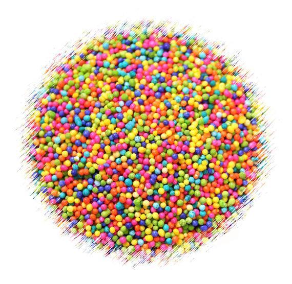 Bright Rainbow Nonpareils Mix | www.sprinklebeesweet.com