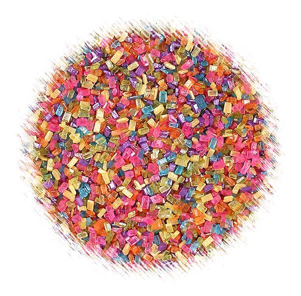 Bright Rainbow Sparkling Sugar | www.sprinklebeesweet.com