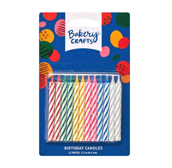 Primary Birthday Candles: Glitter | www.sprinklebeesweet.com