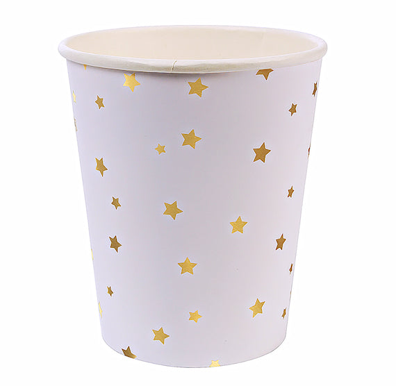 Gold Star Paper Cups | www.sprinklebeesweet.com