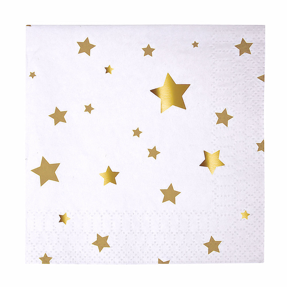Small Gold Star Napkins | www.sprinklebeesweet.com