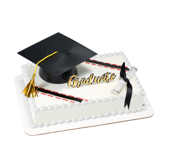 Graduation Cake Toppers Set: Graduate | www.sprinklebeesweet.com
