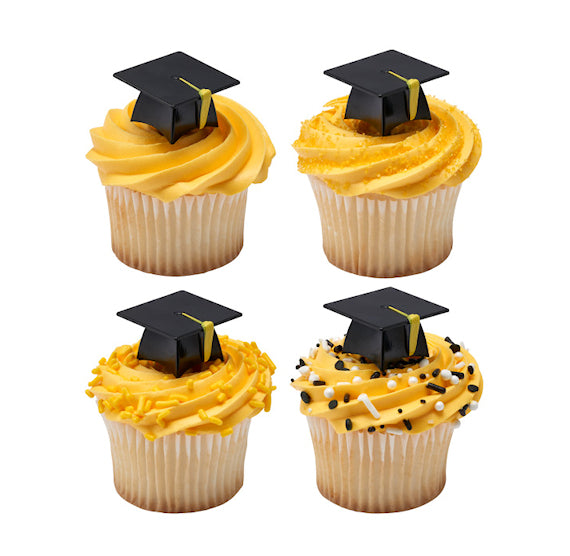 Graduation Cap Cupcake Picks | www.sprinklebeesweet.com