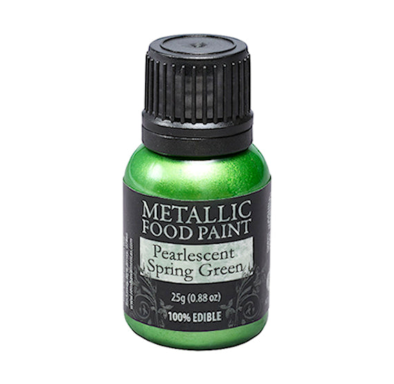 Metallic Food Paint: Spring Green | www.sprinklebeesweet.com